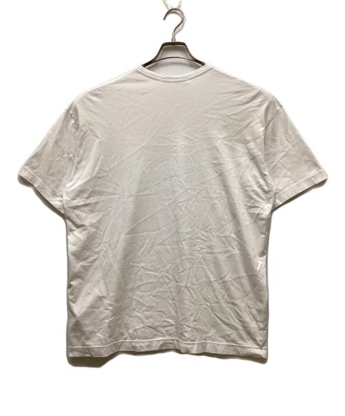 COMME des GARCONS SHIRT（コムデギャルソンシャツ）COMME des GARCONS SHIRT (コムデギャルソンシャツ) cotton jersey plain with CDG SHIRT logo on front - big T ホワイト サイズ:Sの古着・服飾アイテム