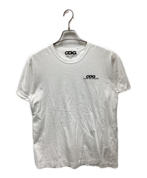 CDG（シーディージー）CDG (シーディージー) CDG LOGO PRINT TEE（シーディージーロゴプリントT） ホワイト サイズ:Lの古着・服飾アイテム