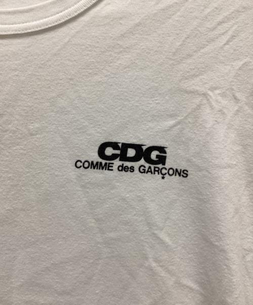 CDG（シーディージー）CDG (シーディージー) CDG LOGO PRINT TEE（シーディージーロゴプリントT） ホワイト サイズ:Lの古着・服飾アイテム