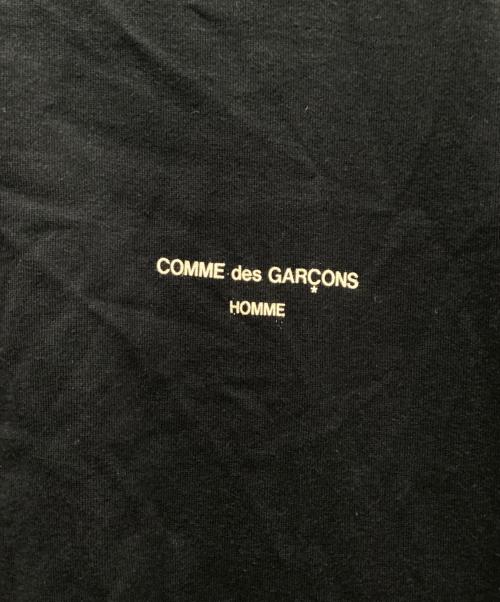 COMME des GARCONS HOMME（コムデギャルソン オム）COMME des GARCONS HOMME (コムデギャルソン オム) 綿天竺ロゴプリントTシャツ ネイビー サイズ:Lの古着・服飾アイテム