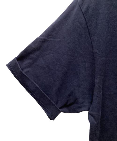 COMME des GARCONS HOMME（コムデギャルソン オム）COMME des GARCONS HOMME (コムデギャルソン オム) 綿天竺ロゴプリントTシャツ ネイビー サイズ:Lの古着・服飾アイテム