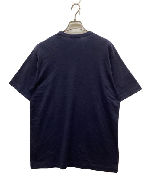 COMME des GARCONS HOMME（コムデギャルソン オム）COMME des GARCONS HOMME (コムデギャルソン オム) 綿天竺ロゴプリントTシャツ ネイビー サイズ:Lの古着・服飾アイテム