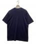 COMME des GARCONS HOMME (コムデギャルソン オム) 綿天竺ロゴプリントTシャツ ネイビー サイズ:L：6000円