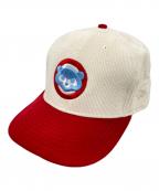 New Era×Cooperstownニューエラ×クーパーズタウン）の古着「CHICAGO CUBS キャップ」｜ホワイト