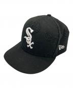 New Eraニューエラ）の古着「シカゴ・ホワイトソックス ペイズリー刺繍キャップ」｜ブラック
