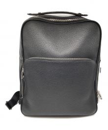 BALLY（バリー）の古着「レザーバックパック」｜ブラック