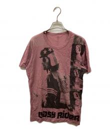DOLCE & GABBANA（ドルチェ＆ガッバーナ）の古着「イージーライダープリントTシャツ」｜ピンク