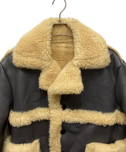 sacai（サカイ）sacai (サカイ) Faux Shearling Blouson ベージュ×グレー サイズ:1の古着・服飾アイテム