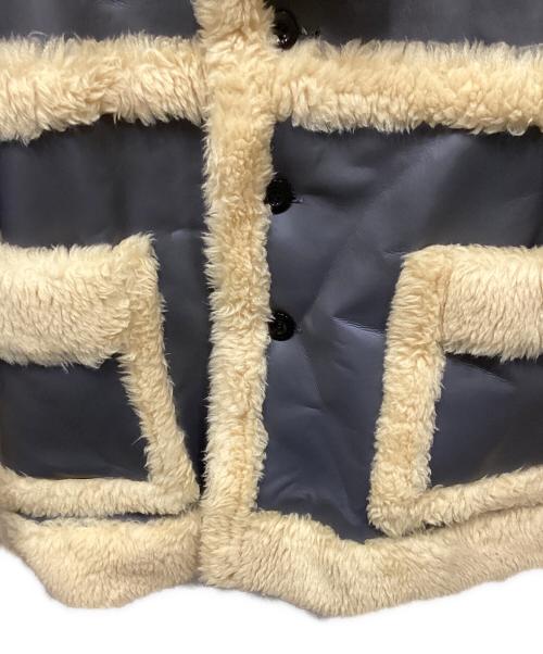 sacai（サカイ）sacai (サカイ) Faux Shearling Blouson ベージュ×グレー サイズ:1の古着・服飾アイテム