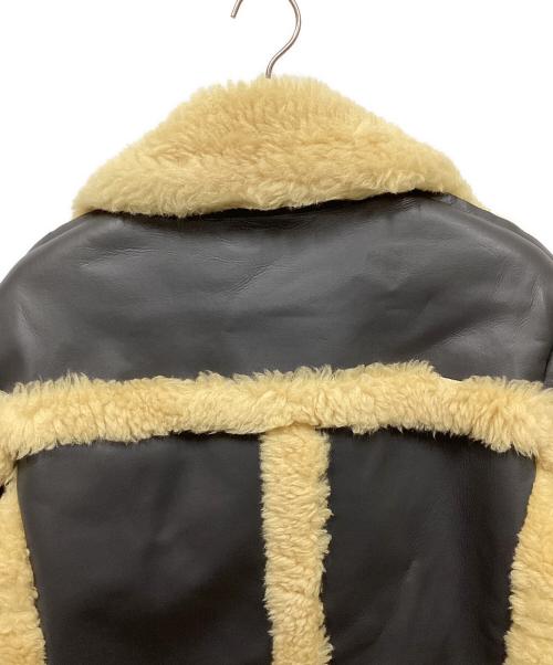 sacai（サカイ）sacai (サカイ) Faux Shearling Blouson ベージュ×グレー サイズ:1の古着・服飾アイテム