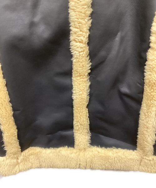 sacai（サカイ）sacai (サカイ) Faux Shearling Blouson ベージュ×グレー サイズ:1の古着・服飾アイテム