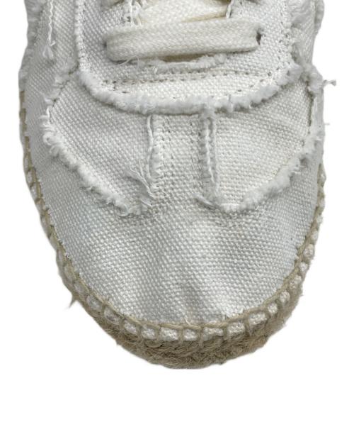 Maison Margiela（メゾンマルジェラ）Maison Margiela (メゾンマルジェラ) ジャーマントレーナーエスパドリーユ アイボリー サイズ:37の古着・服飾アイテム