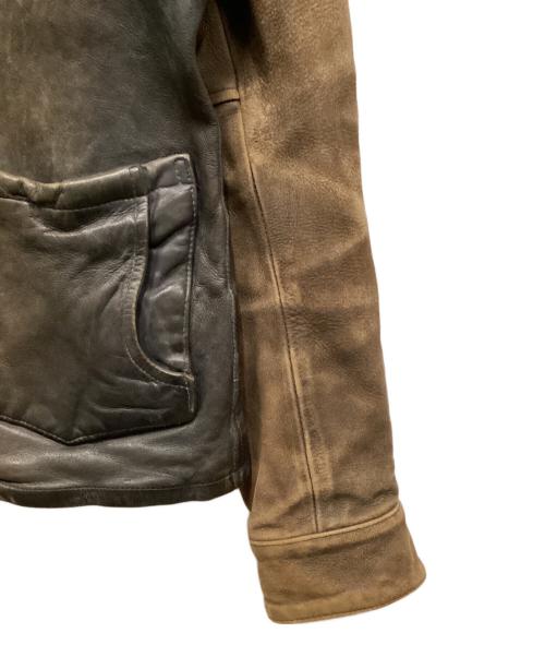 glamb（グラム）glamb (グラム) Durden leather JKT ブラウン サイズ:2の古着・服飾アイテム