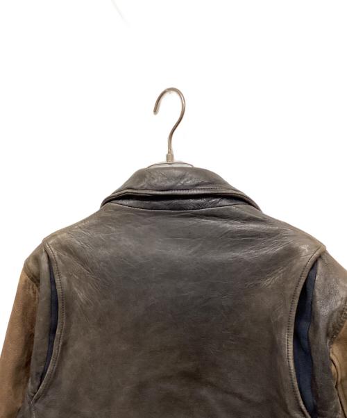 glamb（グラム）glamb (グラム) Durden leather JKT ブラウン サイズ:2の古着・服飾アイテム