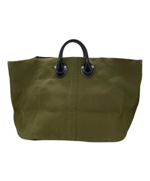 木の庄帆布（キノショウハンプ）木の庄帆布 (キノショウハンプ) トートバッグ グリーンの古着・服飾アイテム