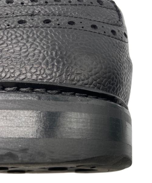 berwick（バーウィック）berwick (バーウィック) シボ革ウィングチップシューズ ブラック サイズ:7 1/2の古着・服飾アイテム