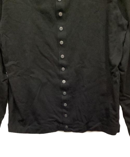 agnes b homme（アニエスベーオム）agnes b homme (アニエスベーオム) コットンカーディガンプレッション ブラック サイズ:2の古着・服飾アイテム