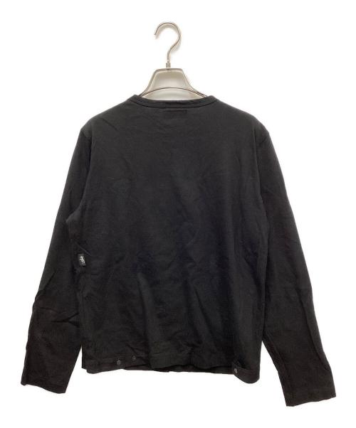 agnes b homme（アニエスベーオム）agnes b homme (アニエスベーオム) コットンカーディガンプレッション ブラック サイズ:2の古着・服飾アイテム