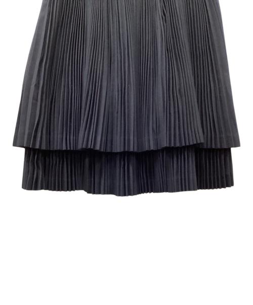 tricot COMME des GARCONS（トリココムデギャルソン）tricot COMME des GARCONS (トリココムデギャルソン) レイヤードプリーツミニスカート ネイビー サイズ:Sの古着・服飾アイテム