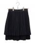 tricot COMME des GARCONS（トリココムデギャルソン）の古着「レイヤードプリーツミニスカート」｜ネイビー
