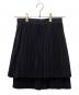 tricot COMME des GARCONS (トリココムデギャルソン) レイヤードプリーツミニスカート ネイビー サイズ:S：10000円