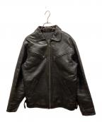 VENT COUVERTヴァンクヴェール）の古着「レザージャケット」｜ブラック