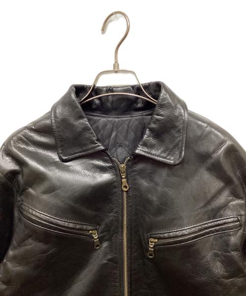 VENT COUVERT（ヴァンクヴェール）VENT COUVERT (ヴァンクヴェール) レザージャケット ブラック サイズ:Sの古着・服飾アイテム