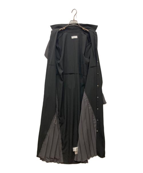 HARE（ハレ）HARE (ハレ) 切替シャツワンピース ブラック×グレー サイズ:Fの古着・服飾アイテム
