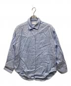 GALLARDA GALANTEガリャルダガランテ）の古着「リネンオーバーシャツ」｜ブルー