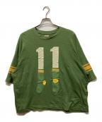 KAPITALキャピタル）の古着「18.5oz天竺フットボールBIG-T」｜グリーン