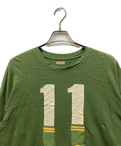 KAPITAL（キャピタル）KAPITAL (キャピタル) 18.5oz天竺フットボールBIG-T グリーン サイズ:4の古着・服飾アイテム
