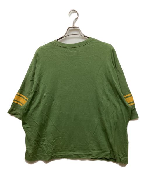 KAPITAL（キャピタル）KAPITAL (キャピタル) 18.5oz天竺フットボールBIG-T グリーン サイズ:4の古着・服飾アイテム