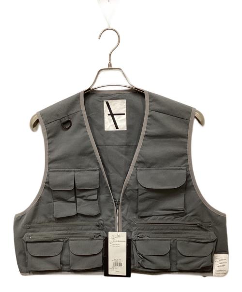 AZUL by moussy（アズールバイマウジー）AZUL by moussy (アズールバイマウジー) フィッシャーマンベスト グレー サイズ:Free 未使用品の古着・服飾アイテム