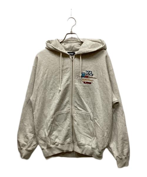 X-LARGE（エクストララージ）X-LARGE (エクストララージ) ジップパーカー アイボリー サイズ:Mの古着・服飾アイテム