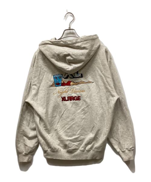 X-LARGE（エクストララージ）X-LARGE (エクストララージ) ジップパーカー アイボリー サイズ:Mの古着・服飾アイテム