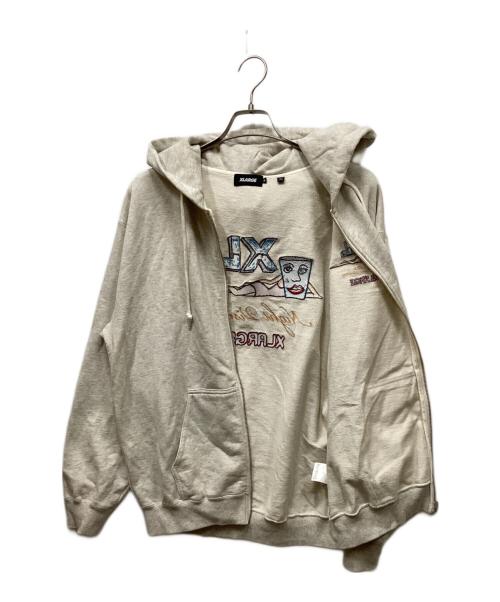 X-LARGE（エクストララージ）X-LARGE (エクストララージ) ジップパーカー アイボリー サイズ:Mの古着・服飾アイテム