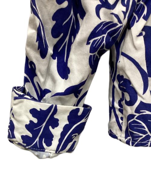 Tnewties（トゥエンティーズ）Tnewties (トゥエンティーズ) セーラーカラーシノワズリブラウス ブルー サイズ:Sの古着・服飾アイテム