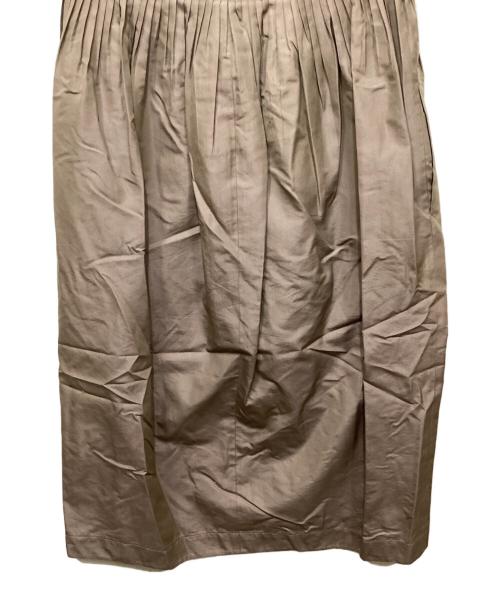 BLAMINK（ブラミンク）BLAMINK (ブラミンク) ウエストプリーツスカート ブラウン サイズ:36の古着・服飾アイテム