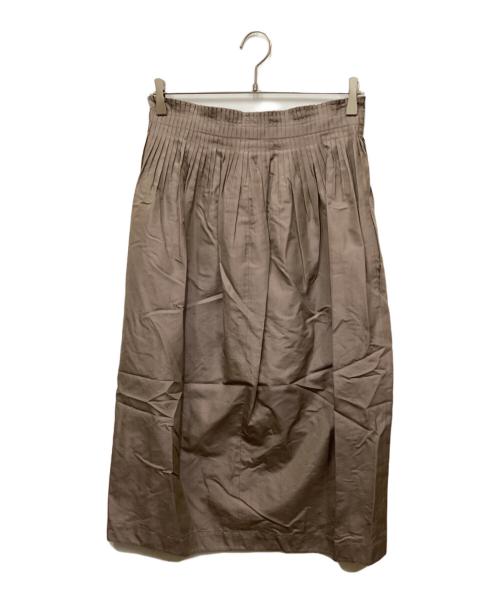 BLAMINK（ブラミンク）BLAMINK (ブラミンク) ウエストプリーツスカート ブラウン サイズ:36の古着・服飾アイテム
