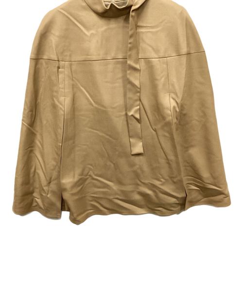 ebure（エブール）ebure (エブール) ボウタイケープライクカットソー ブラウン サイズ:38の古着・服飾アイテム