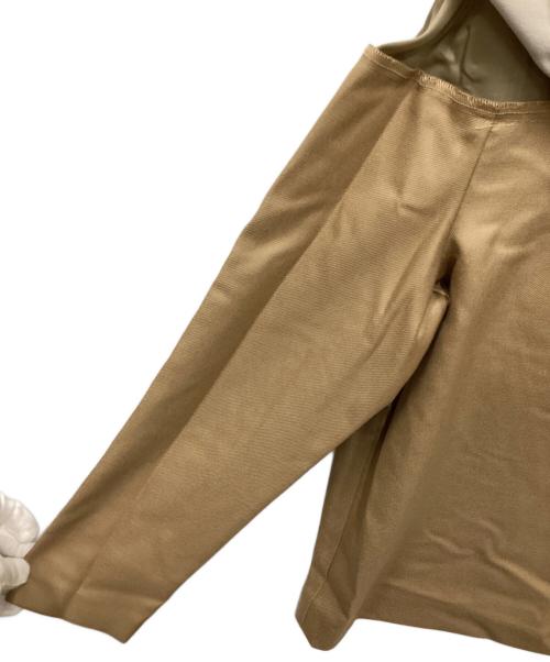 ebure（エブール）ebure (エブール) ボウタイケープライクカットソー ブラウン サイズ:38の古着・服飾アイテム