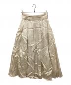 ebureエブール）の古着「リネン混スカート」｜アイボリー