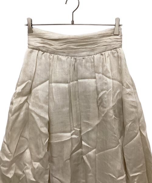 ebure（エブール）EBURE (エブール) リネン混スカート アイボリー サイズ:36の古着・服飾アイテム
