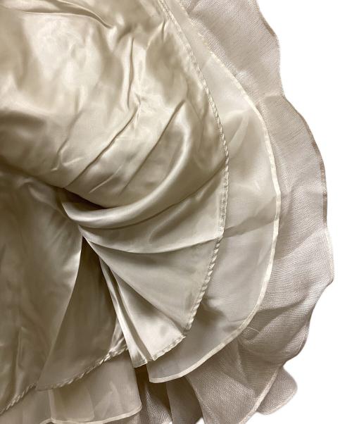 ebure（エブール）EBURE (エブール) リネン混スカート アイボリー サイズ:36の古着・服飾アイテム