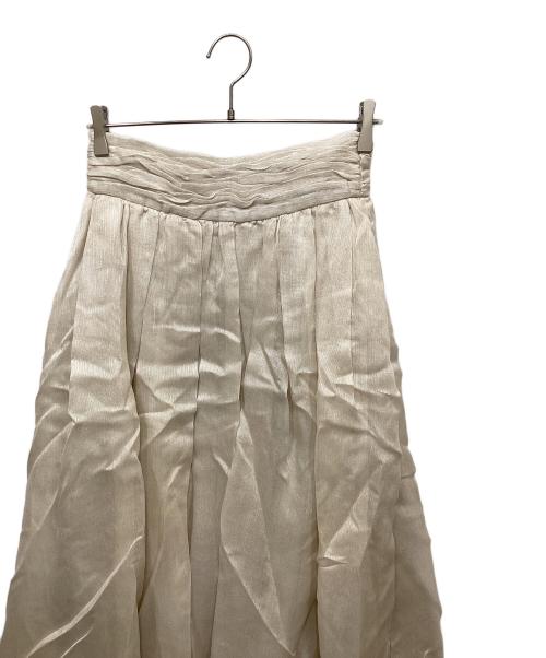 ebure（エブール）EBURE (エブール) リネン混スカート アイボリー サイズ:36の古着・服飾アイテム