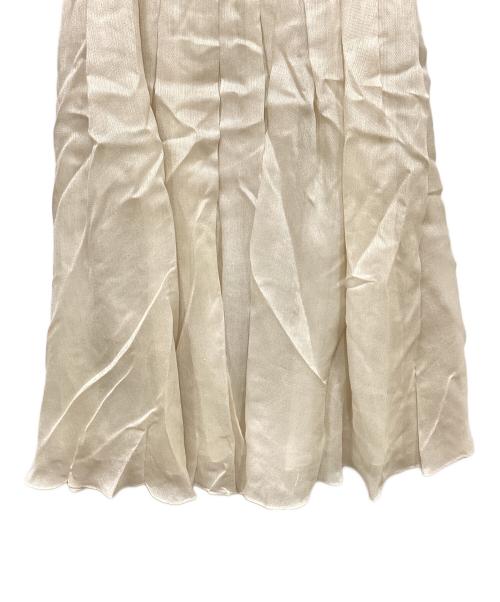 ebure（エブール）EBURE (エブール) リネン混スカート アイボリー サイズ:36の古着・服飾アイテム