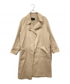 中古・古着通販】HYKE (ハイク) モヘアダブルブレストコート ベージュ