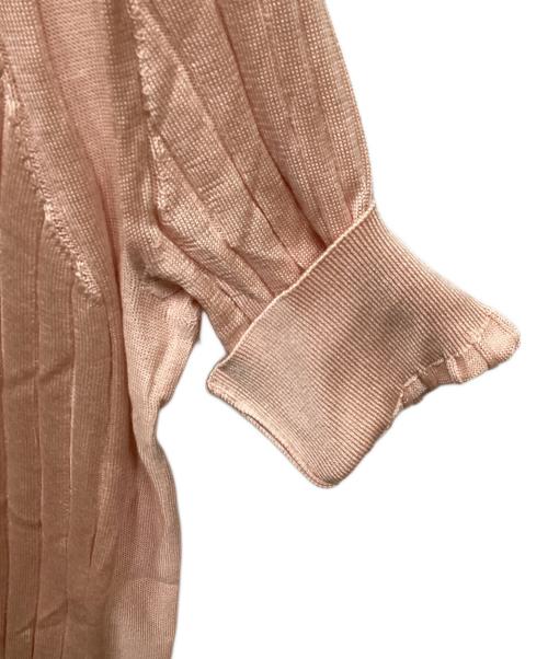 SLOANE（スローン）SLOANE (スローン) 18Gシルクワイドリブ5分袖クルーネック ピンク サイズ:2の古着・服飾アイテム
