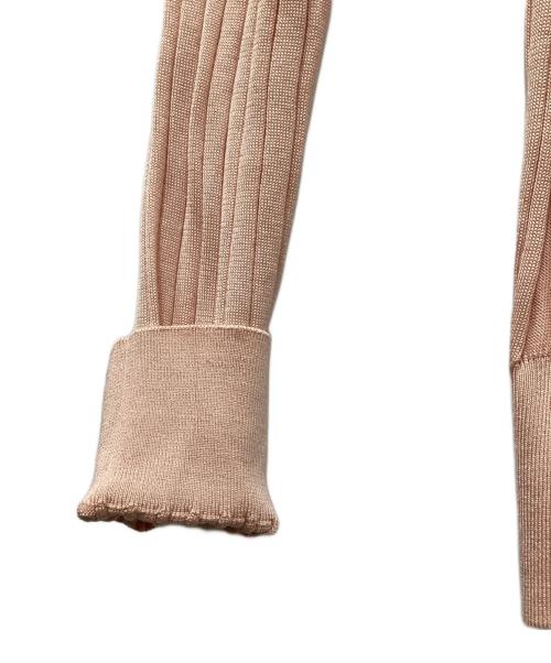 SLOANE（スローン）SLOANE (スローン) 18GシルクリブVネックカーディガン ピンク サイズ:2の古着・服飾アイテム