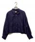journal standard L'essage（ジャーナルスタンダード レサージュ）の古着「フレンチリネン ショートシャツ」｜ネイビー